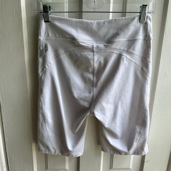 Free People FP Movement Biker Baby Shorts White - Picture 5 of 7